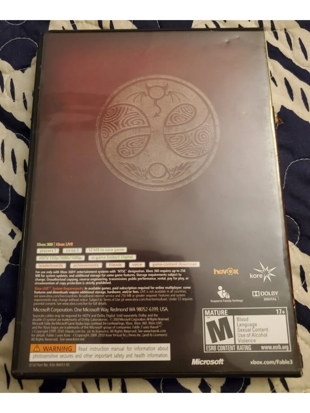 Fable III 3 Limited Collector's Edition (Microsoft Xbox 360)